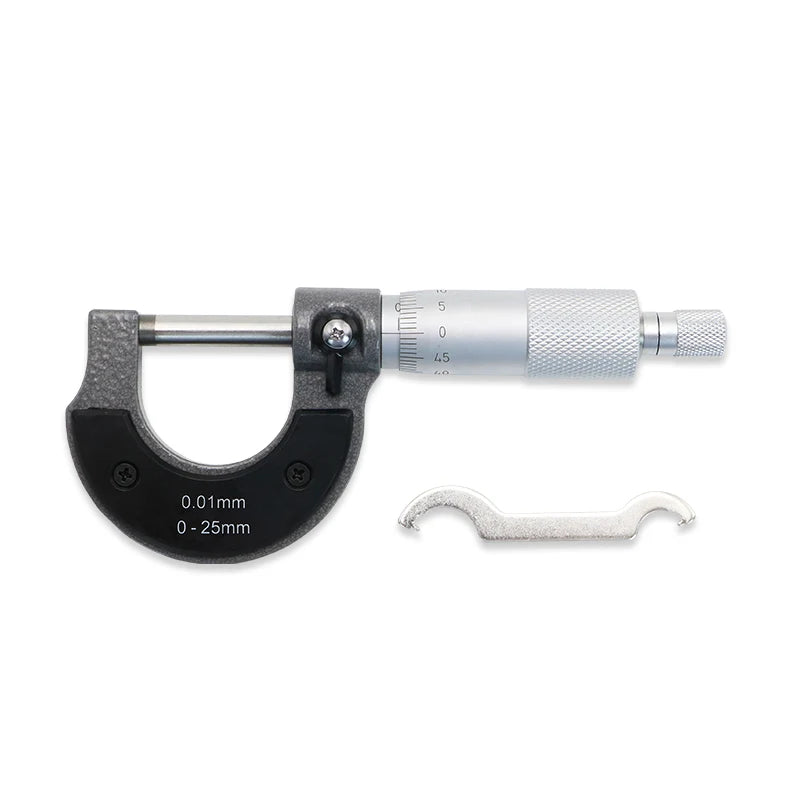 Precise Gauge Micrometer 0-25mm - 0.01mm Accuracy Outside Metric Caliper Measurement Tool