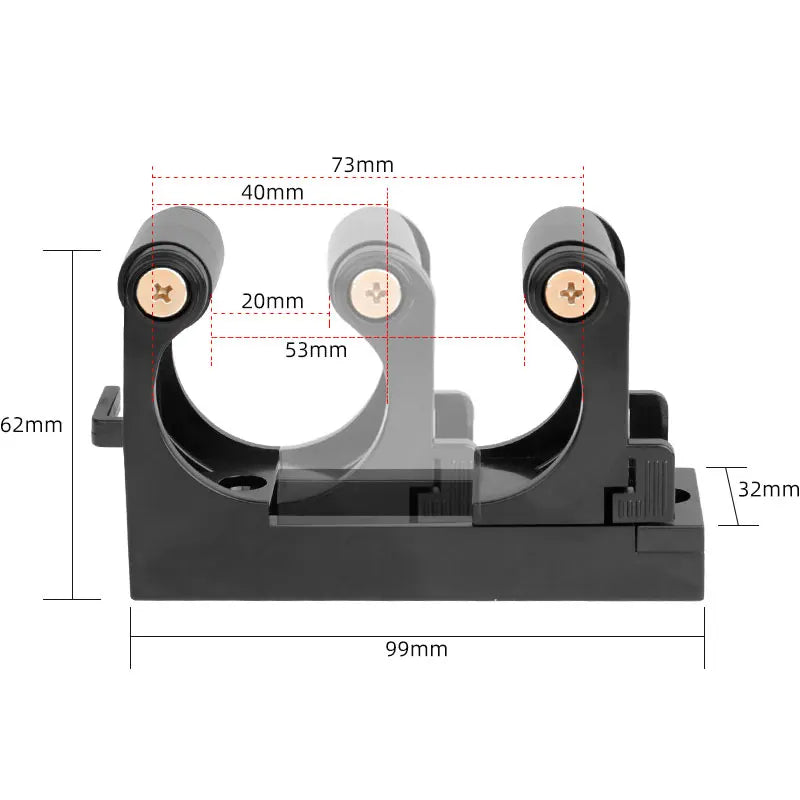 Deemount Mount Bike Hooks | Adjustable Bicycle Wall Holder Rack | Horizontal & Vertical Storage | Fits 1.0-2.8 inches Tube