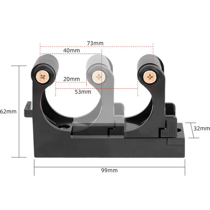 Deemount Mount Bike Hooks | Adjustable Bicycle Wall Holder Rack | Horizontal & Vertical Storage | Fits 1.0-2.8 inches Tube