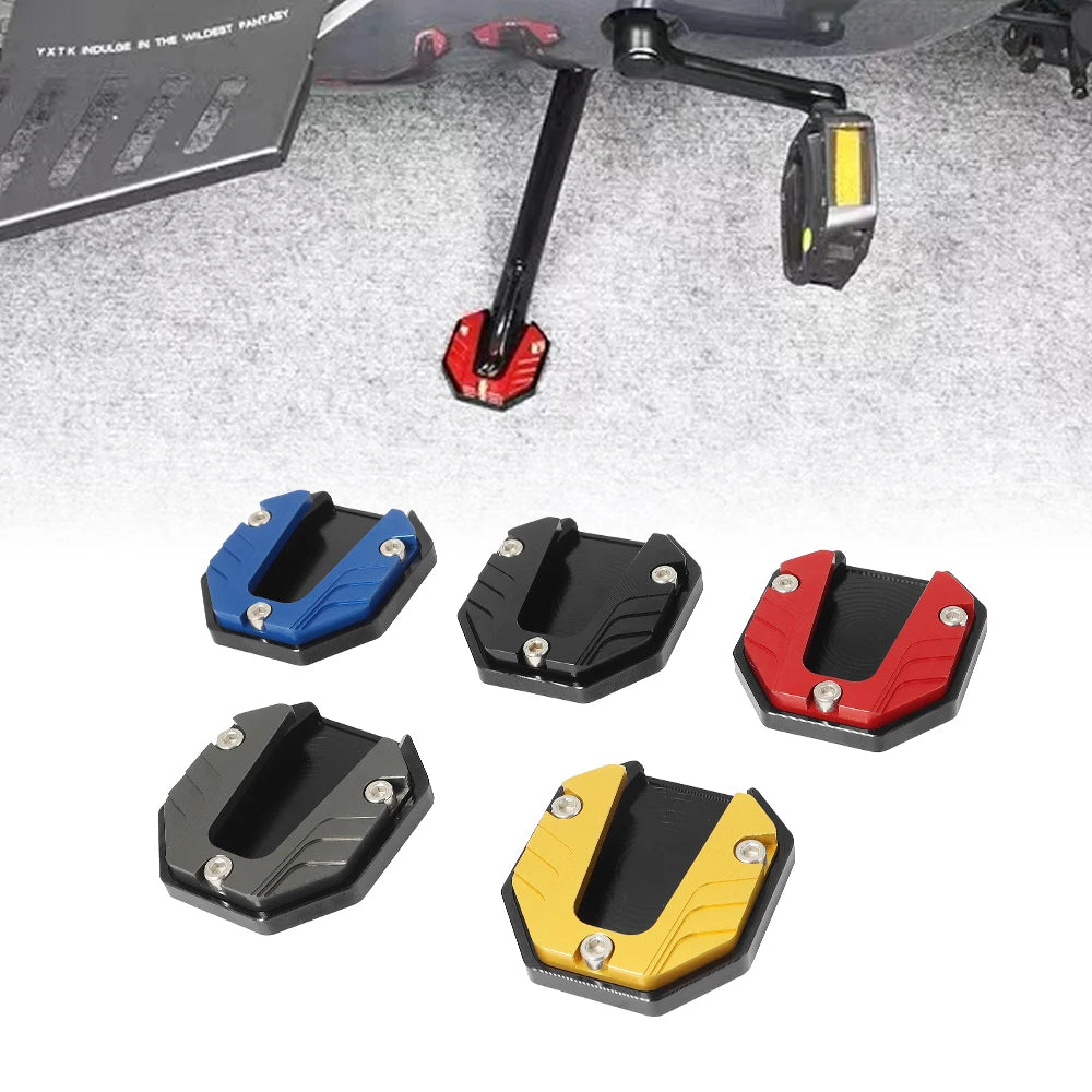 Motorcycle Kickstand Extender - Side Stand Extension Foot Pad Support Plate, Bike Accessories