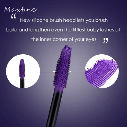 Colorful 5D Volume Mascara – Waterproof, Quick Dry, Blue & Purple Curling and Lengthening Eyelash Silk Extension Cream