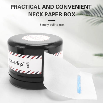 Barber Neck Paper Roll Holder: Professional Hair Neck Strip Paper Case - Disposable Tissue Collar Tape Box for Hairdressing - Convenient Hair Salon Accessory