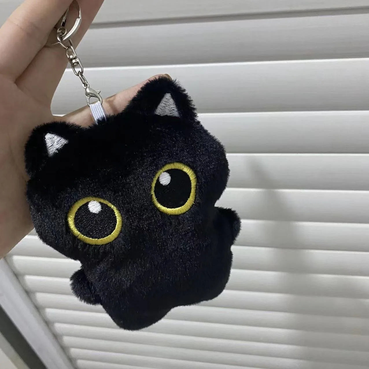 10cm Cute Black Cat Plush Toy - Small Pendant, Cuddly Pillow Cushion Doll for Boys and Girls, Perfect Birthday Gift