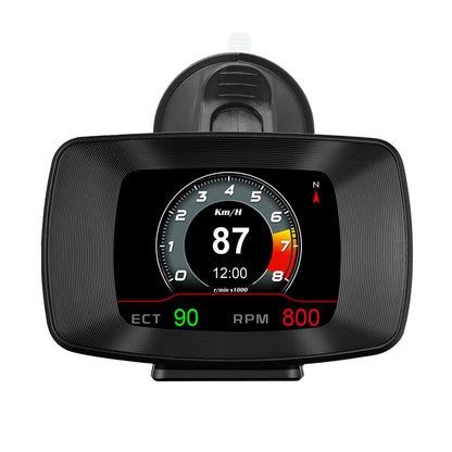 HD P13 OBD2 GPS HUD Car Head-Up Display – Digital Speedometer with RPM, Temperature, Voltage and Alarm