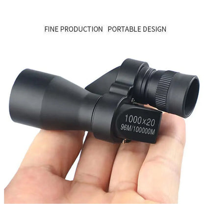 Portable HD Mini Pocket Monocular Telescope: High Magnification Zoom for Outdoor Hunting, Camping, Mountaineering, and Fishing