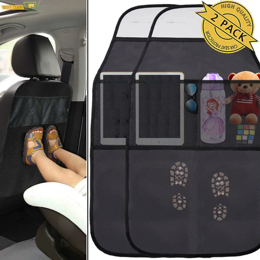 Car Seat Back Protector Cover - Anti-Mud Dirt Auto Seat Cover for Children Kids Baby, Anti-Kick Mat Pad, Car Accessories