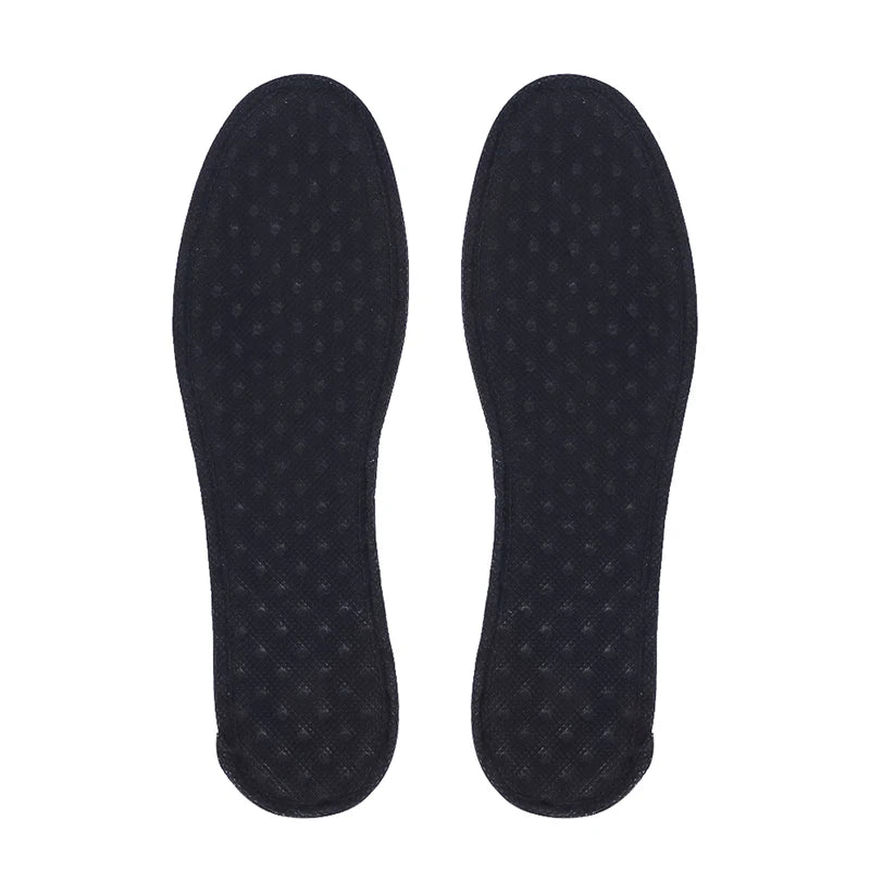 Revitalize Your Steps: Bamboo Charcoal Deodorant Insoles - Breathable, Sweat-Absorbent Shoe Pads for Men's Running Sports - Lightweight Inserts by Brioche