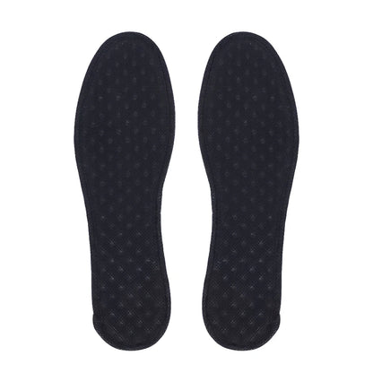 Revitalize Your Steps: Bamboo Charcoal Deodorant Insoles - Breathable, Sweat-Absorbent Shoe Pads for Men's Running Sports - Lightweight Inserts by Brioche