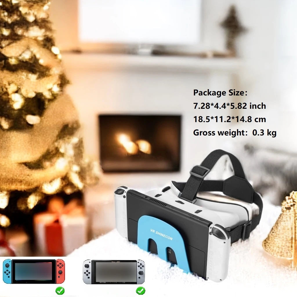 Upgraded Switch VR Headset - Compatible with Nintendo Switch & OLED, Adjustable HD Lenses, 3D Goggles Kit for Enhanced Gaming Experience