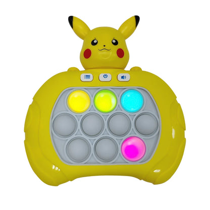 2024 New Pikachu Quick Push Game - Electronic Pop It Pro with Light-Up Fidget Bubble, Anti-Stress Toy for Adults and Kids, Ideal Gift