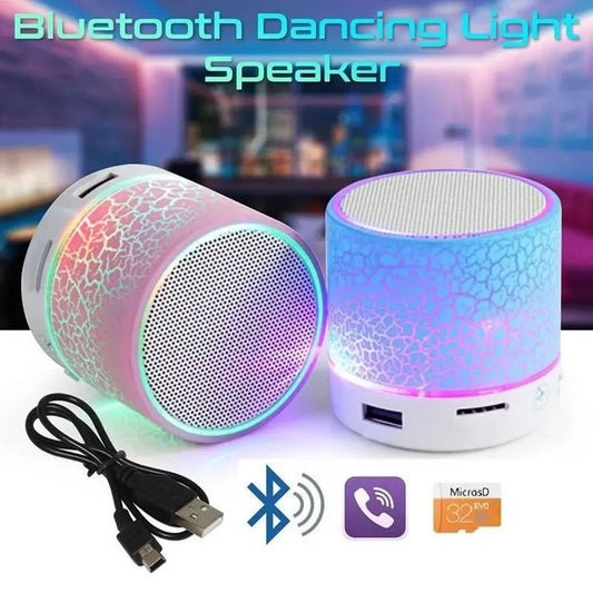 Bluetooth Mini Speaker - Wireless Speaker with Colorful LED, TF Card, USB Subwoofer, Portable MP3 Music Sound Column for PC Phone