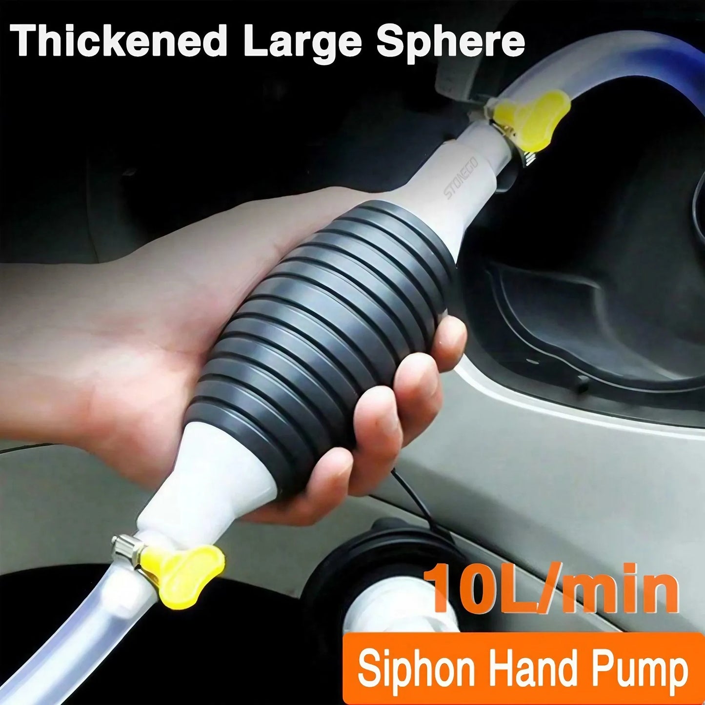 Car Fuel Gas Hand Primer Manual Pump - Fuel Line Transfer Tool for Fuel Pumps