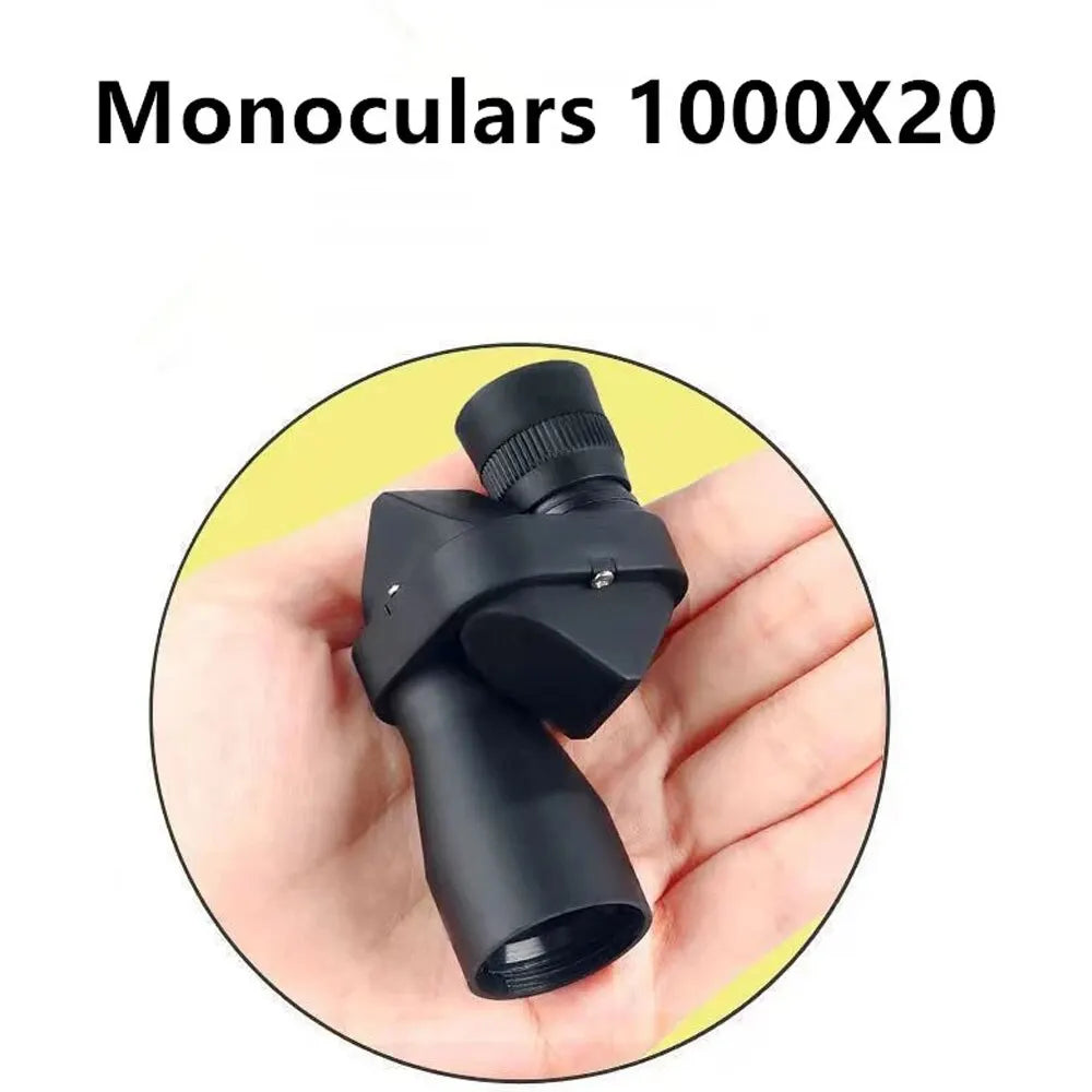 Portable HD Mini Pocket Monocular Telescope: High Magnification Zoom for Outdoor Hunting, Camping, Mountaineering, and Fishing