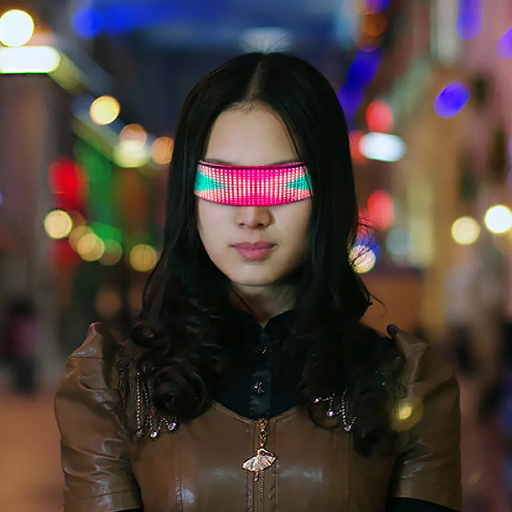 Bluetooth LED Luminous Glasses: Illuminate Your Party, Bar, or Festival with Futuristic Eyewear Fun!