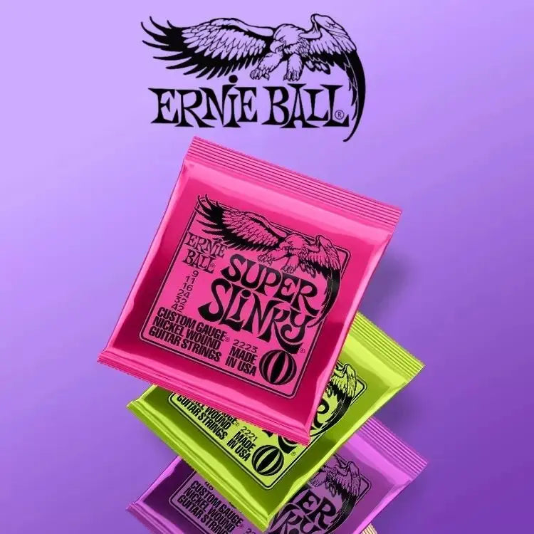 Ernie Ball Electric Guitar String Set - 2221/2626/2721/2223/2225/2215/2220/2723 Nickel Wound Rock Accessory