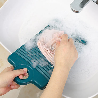 Portable Mini Plastic Washboard: Laundry Board for Shirts, Underwear, and Clothes Cleaning