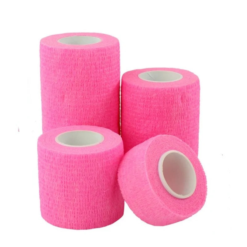 1Pc Waterproof Medical Therapy Self-Adhesive Bandage - Muscle Tape for Finger Joints, First Aid Elastic Wrap, 2.5-10cm, Pet-Friendly