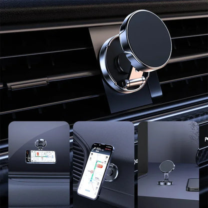 2024 Magnetic Car Phone Holder - Strong Magnet Smartphone Stand for GPS & Cell Support, Compatible with iPhone 14/13/12/X, Xiaomi, Samsung, LG