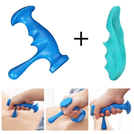 Manual T-Shaped Massager for Deep Tissue Relief & Pain Management | Thumb Finger Pressure Trigger Point Tool