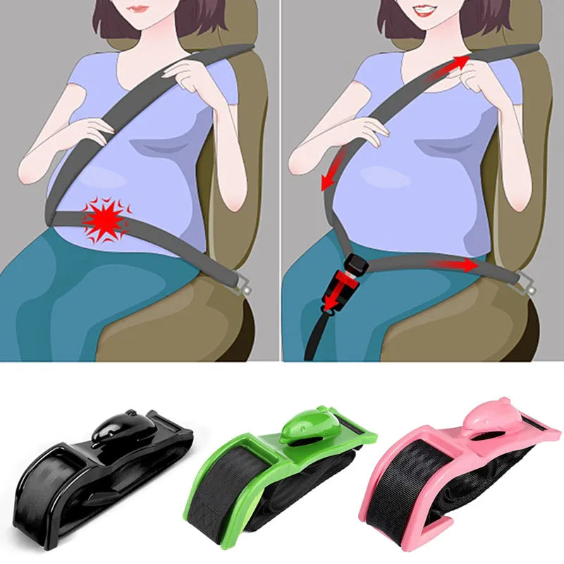 Maternity Car Seat Safety Belt - Belly Support for Pregnant Women, Protects Mom and Unborn Baby - Adjustable Extender Accessories for Enhanced Comfort and Protection