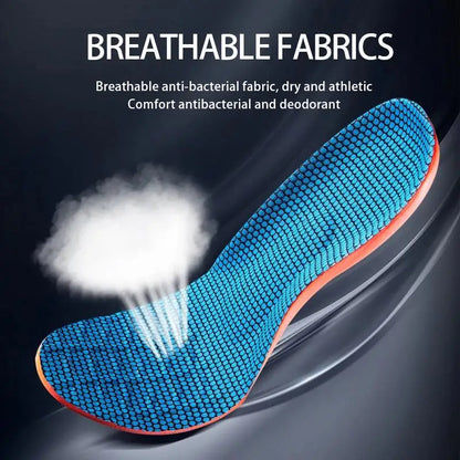 Orthopedic Sport Insoles: Shock Absorption, Deodorant, Breathable Cushion for Men & Women's Running Shoes