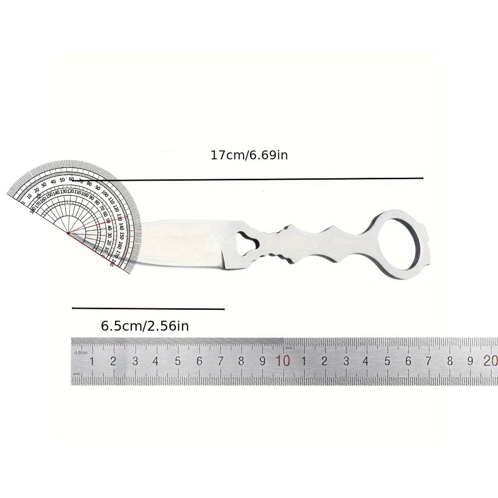 2024 New Outdoor Small Straight Knife – Portable EDC, Fruit Knife with Anti-Corrosion and High Hardness