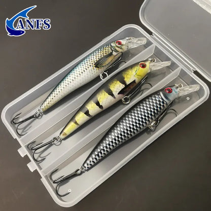 Colorful Printing Sinking Minnow Fishing Lure - 13g Artificial Bait, Available in 1pc or 3pcs Pack, Cool Tackle for Anglers