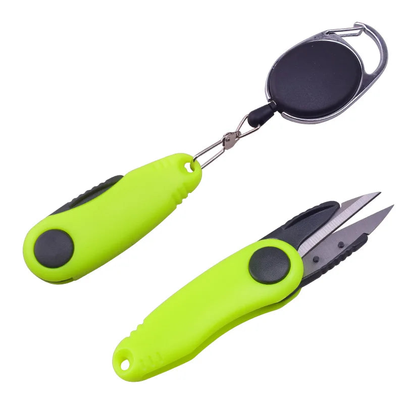 Fishing Quick Knot Tool Kit - Shrimp-Shaped Stainless Steel Scissors Accessories for Fish Use, Line Cutter Clipper Nipper