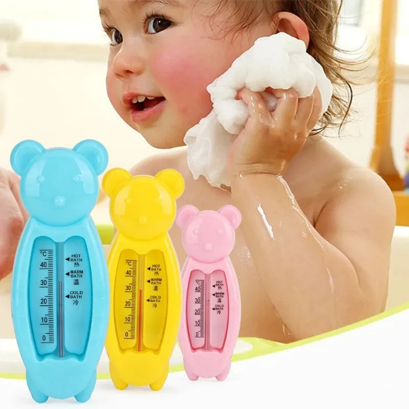 2024 Cartoon Floating Bear Baby Water Thermometer: Cute Kids Bath Toy - Plastic Tub Water Sensor for Accurate Temperature Monitoring