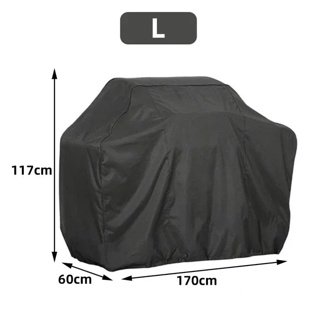 Heavy Duty Waterproof BBQ Grill Cover - Anti-Dust, Rain Protective Outdoor Barbecue Cover for Weber and Charbroil