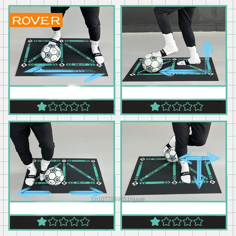 Football Training Mat - Durable, Non-Slip, Foldable Mat for Kids and Adults, Indoor and Outdoor Dribble Training Equipment