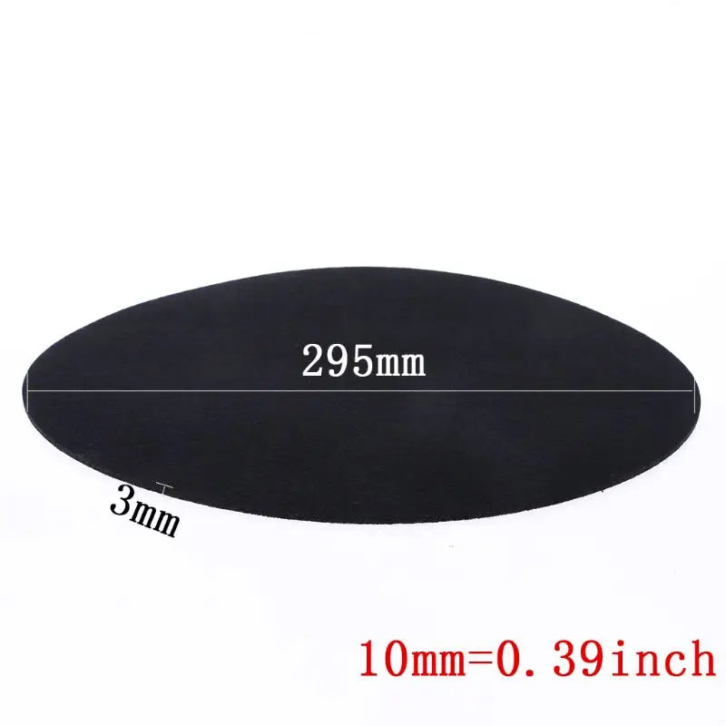 Enhanced Sound Experience: 3mm Thick Felt Turntable Platter Mat - Audiophile Slip Mat for LP Vinyl Records, Premium Replacement Accessory