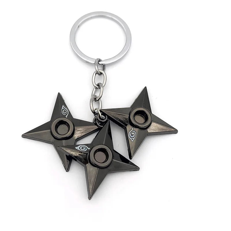 Naruto Anime Keychain - Ninja Kunai, Shuriken & Red Cloud Accessories for Car, Backpack - Perfect Gift for Fans