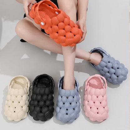 Shevalues Women's Bubble Ball Clogs - Cute Summer Sandals with Massage EVA Slides - Fashionable Closed Toe Beach Shoes