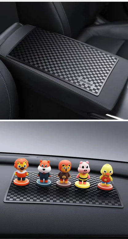 Car Non-Slip Silicone Dashboard Phone Mat | Anti-Slip Storage Pad for Car Mobile Phone Accessories