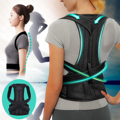 Back Brace Posture Corrector: Upper Back Support for Women and Men - Pain Relief and Improved Posture - Clavicle and Spine Corrector