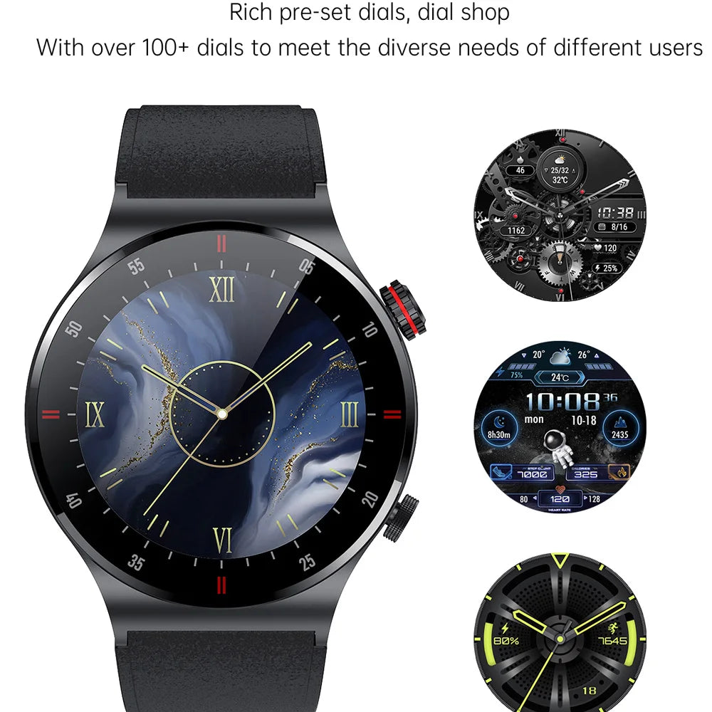 2023 Luxury Smart Watch for Men - NFC, Bluetooth Call, Fitness, Waterproof, Sports Wristwatch for Women and Kids - Compatible with Xiaomi and Huawei