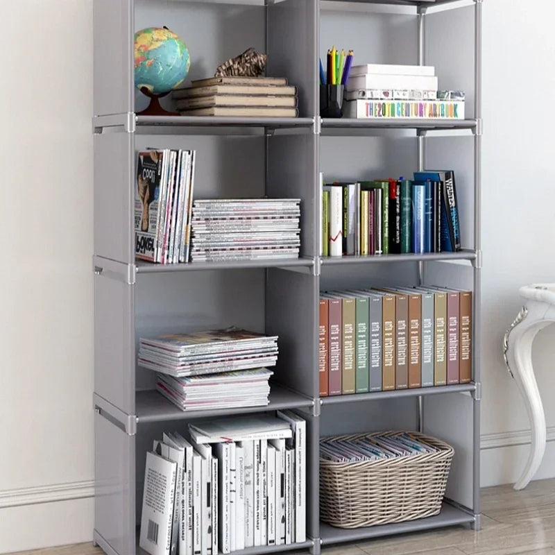 Simple Multi-Layer Bookshelf – Easy Assembly Bookcase and Display Rack, Book Organizer for Home and Office