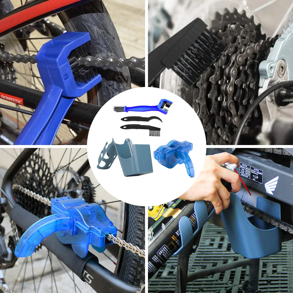 Bike Motorcycle Chain Oil Storage Tool Box - Splash-Proof Agent - Anti-Spray Scrubber for Cleaning Oil - Widely Used Chain Maintenance Tool