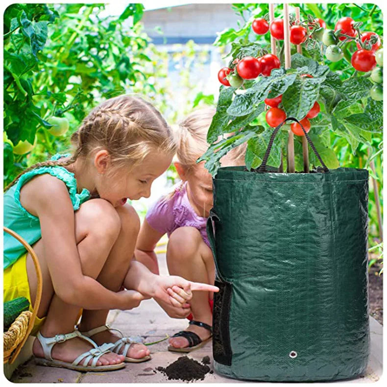 Potato Grow Bags – PE Vegetable Planter, DIY Fabric Grow Pot for Outdoor Garden, Available in 1-12 Gallon Sizes