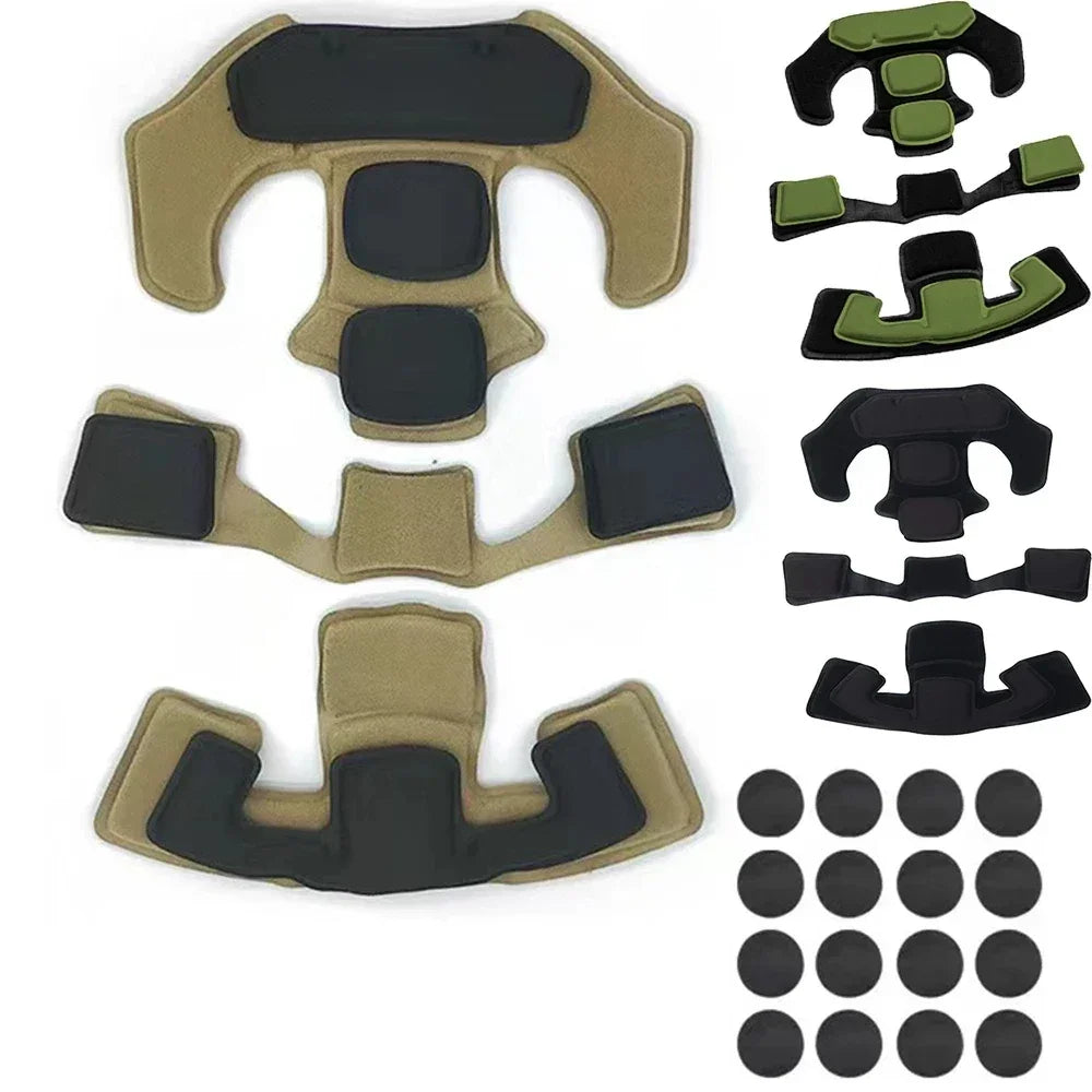 Memory Foam Tactical Pad Replacement - Air Cushion Helmet Liner for Enhanced Protection and Comfort