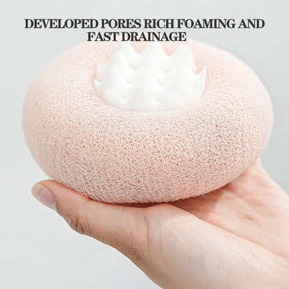 Sunflower Shower Ball: Super Soft Massage Bath Ball with Suction Cup - Bathroom Accessories