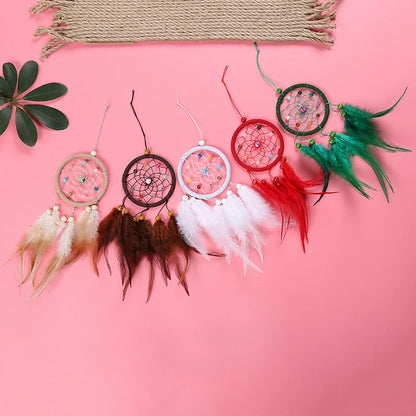 Vintage Hanging Dream Catcher - Creative Feathers Decor for Bedroom, Home, Car, and Gifts