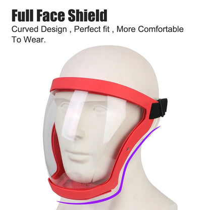 Oil-Splash Proof Full Face Shield: Protection Mask with Filters for Motorcycle, Cycling & Kitchen