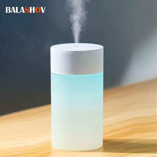 260ML Mini USB Humidifier – Ultrasonic Air Humidifier with LED Lamp, Essential Oil Diffuser, Car Purifier, Aroma Mist Maker – Portable