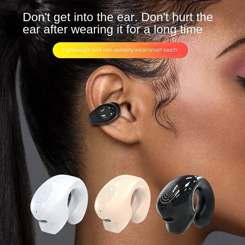 Wireless Bluetooth 5.3 Headphones - Single In-Ear TWS Earbuds with Mic, Waterproof Sports Handsfree Headset