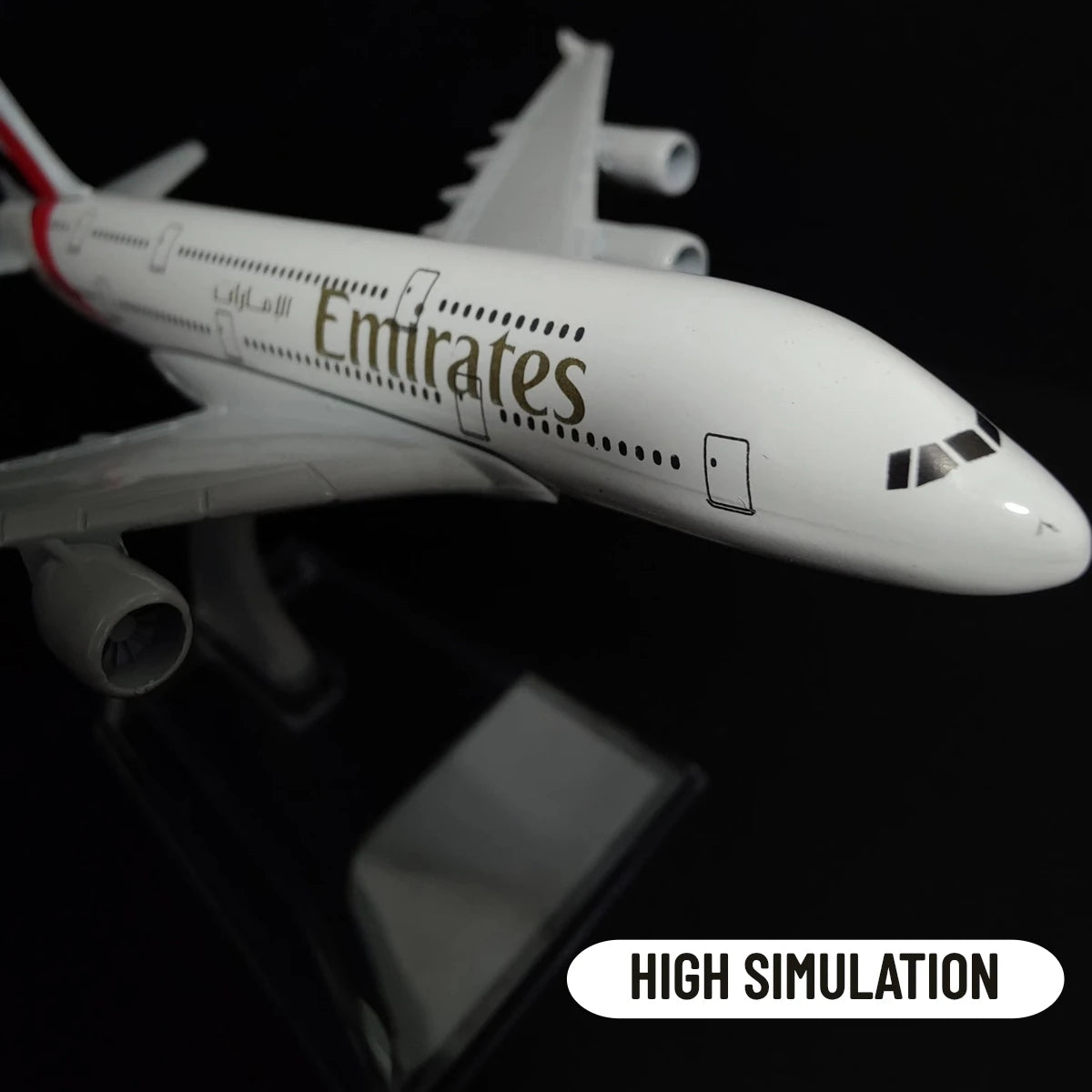 Emirates Airlines Diecast Airplane Model 1:400 - Metal A380 & B777 Aircraft Replica, Aviation Miniature for Home Decor and Toy for Boys