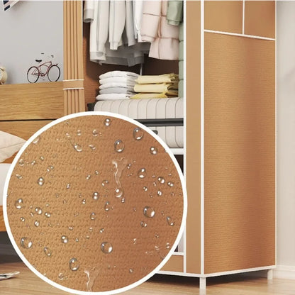 Minimalist Floor Mounted Wardrobe – Multi-Layer Dustproof Clothing Cabinet – Simple Assembly for Bedroom – Household Wardrobe