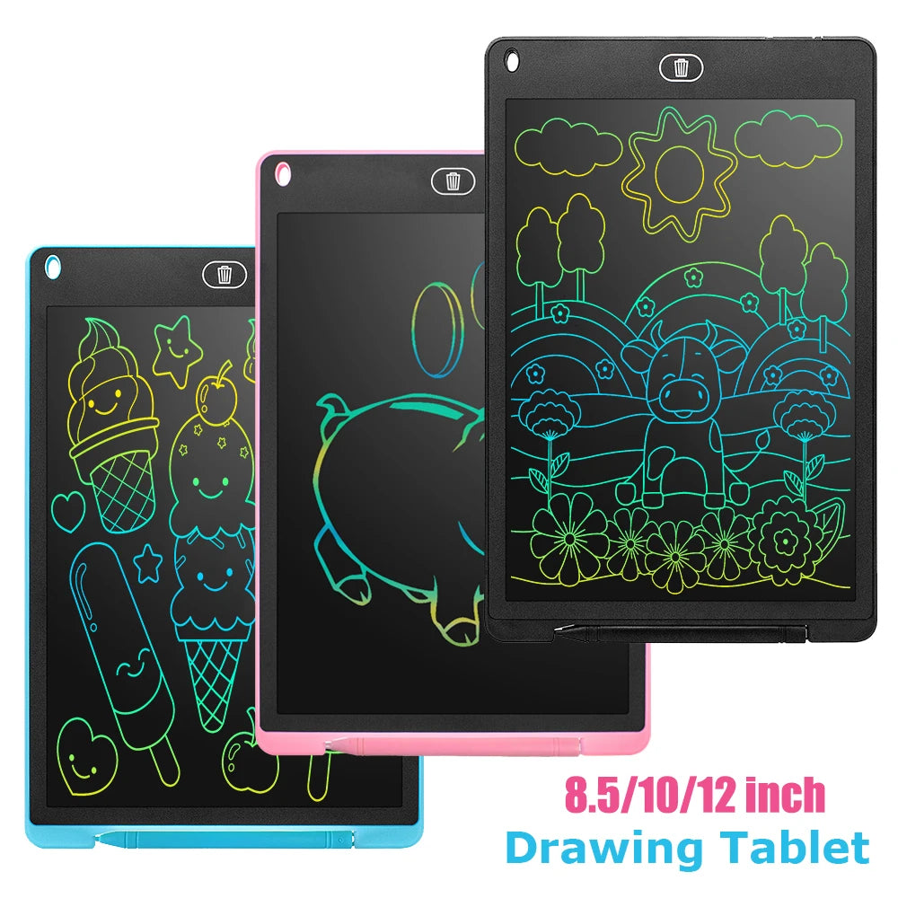 8.5/10/12 Inch LCD Writing Tablet – Montessori Educational Drawing Board for Kids, Magic Blackboard Toy Gift for Students