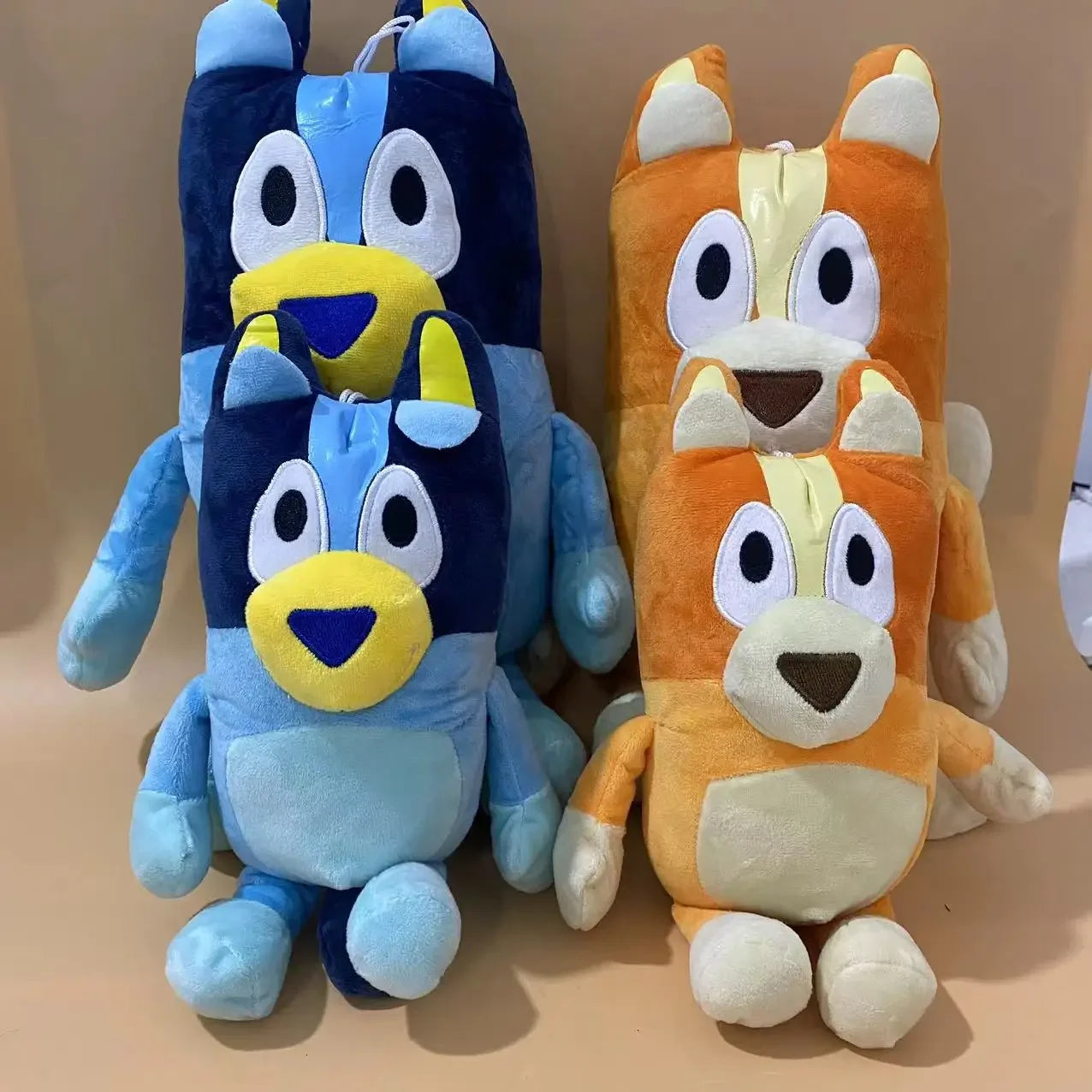 Bluey and Bingo Family Plush Toys - 17/28cm Cartoon Dog Stuffed Animals, Soft Plush Dolls, Ideal Birthday and Christmas Gifts